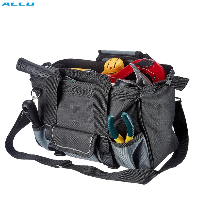Heißer Verkauf Werkzeug Tasche Individuelles Logo Günstige Lagerung Organizer Garten Arbeit Heavy Duty Langlebig Breite Öffnung Multi Funktionale Elektriker - ALLU