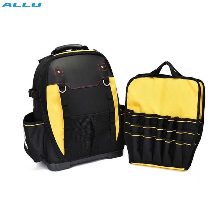 Robuste große Werkzeugtasche, individueller Werkzeugrucksack, weich gepolstert, Aufbewahrungstasche für Elektriker-Kits - ALLU