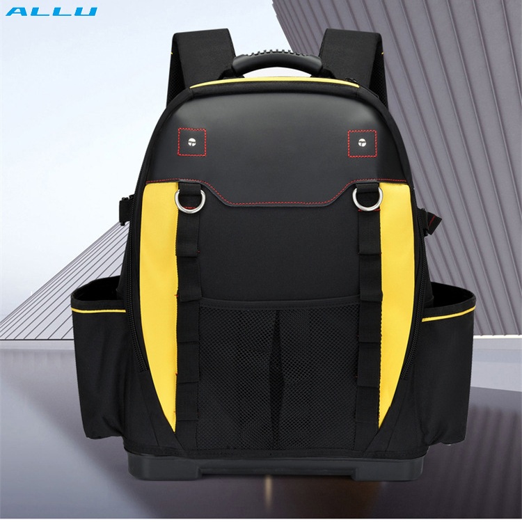 Robuste große Werkzeugtasche, individueller Werkzeugrucksack, weich gepolstert, Aufbewahrungstasche für Elektriker-Kits - ALLU