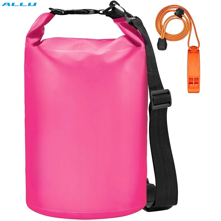 Benutzerdefinierter Schultergurt 30L wasserdichter Dry Bag Ocean Pack mit Pfeife für Bootfahren, Kajakfahren, Surfen, Rafting - ALLU