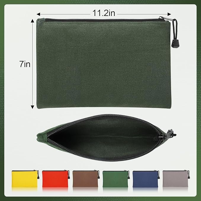 Benutzerdefinierte, modische Farben, langlebige 6er-Packung Werkzeugtasche aus Segeltuch für Elektriker, Autoreparatur, Gartenarbeit, Friseur, Kosmetik, Schreibwaren und mehr - UNEEDAL