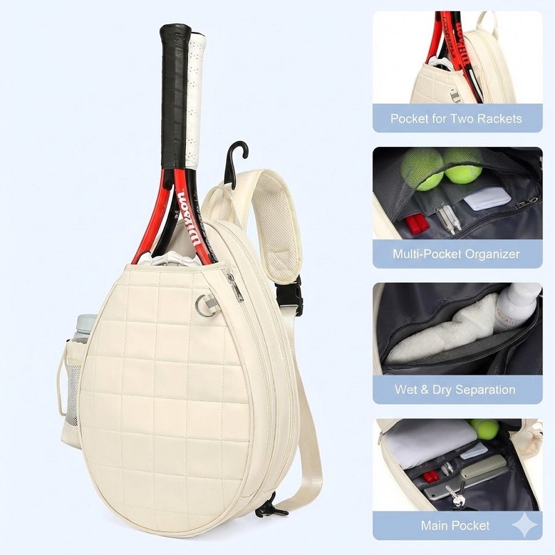 Pickleball Backpack With Shoe Storage