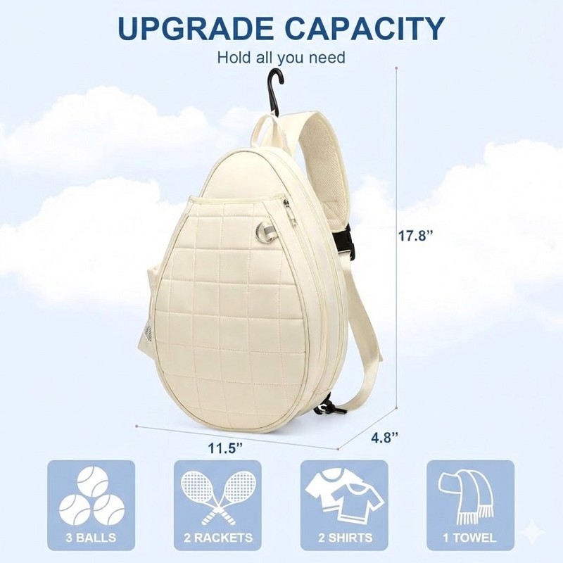 Thermal Insulated Padel Racket Backpack