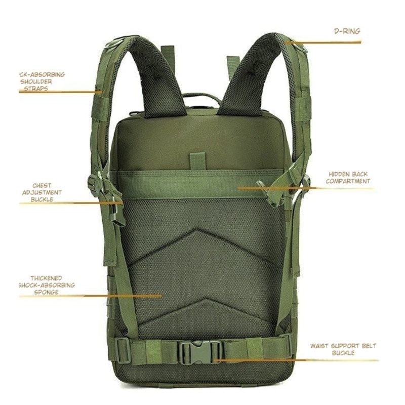 Custom Tactical Backpack With MOLLE System